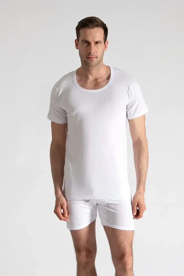 Seher Yıldızı Erkek 6'lı  Bisiklet Yaka Fanila 6/XXL