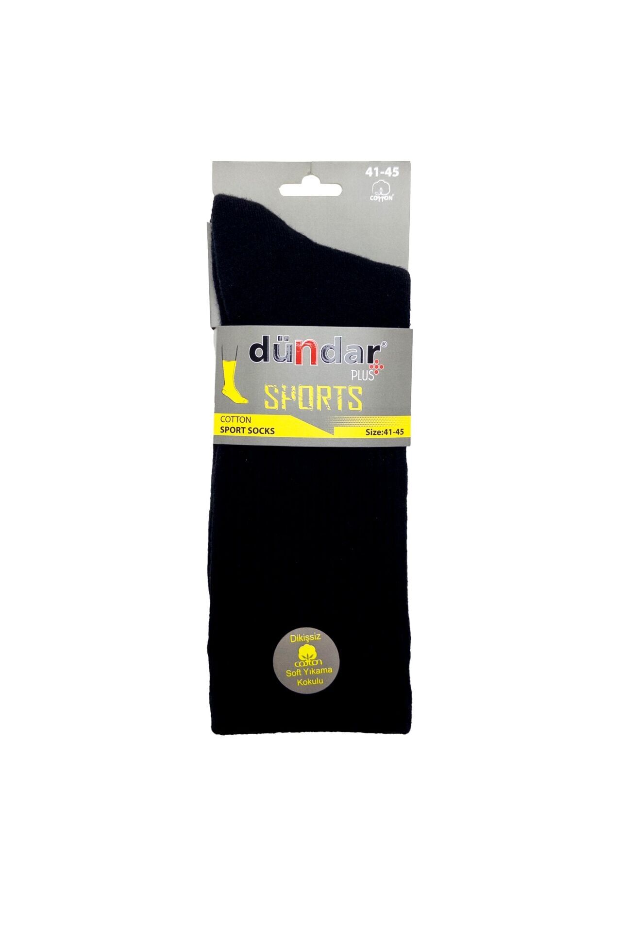 Dündar 12'li Paket Erkek Plus Tenis Spor siyah - 40/44