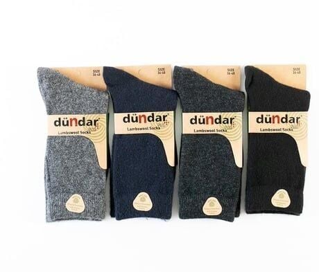 Dündar 12'li Paket Bayan Plus Yün Çorap Asorti - 36/40