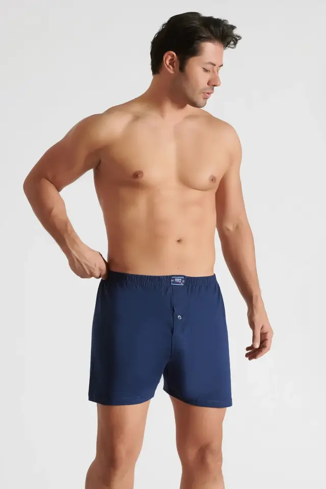 Seher Yıldızı Erkek 5’li Havlu Bel Düz Boxer L - siyah