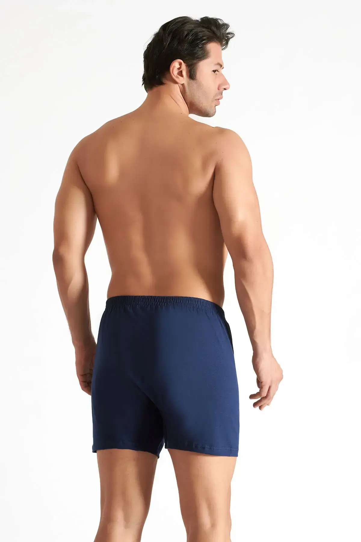 Seher Yıldızı Erkek 5’li Havlu Bel Düz Boxer XXL - siyah