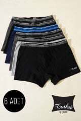 Tutku 6'lı Paket Tiger Erkek Boxer Kombin