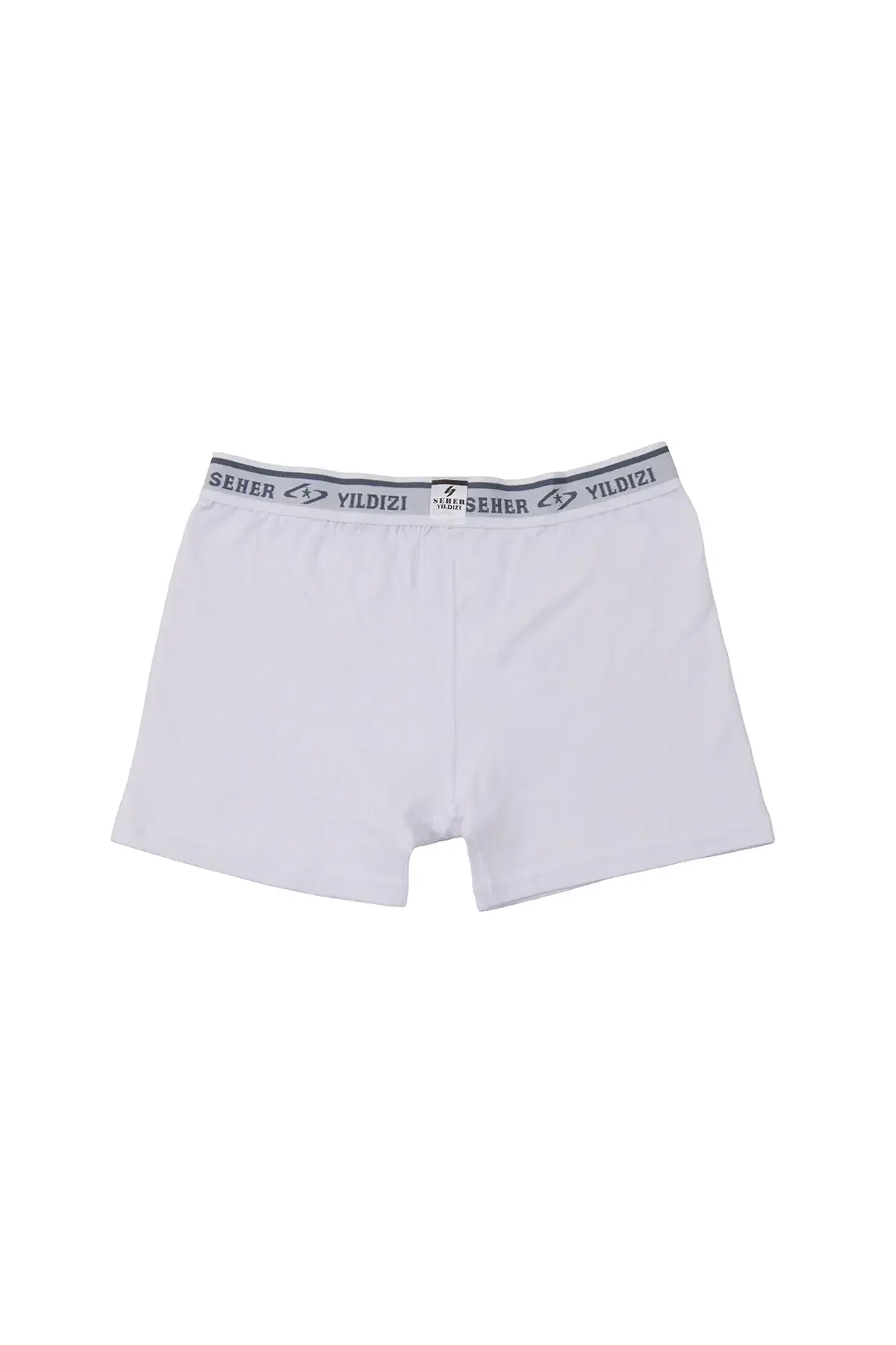 Seher Yıldızı Erkek 3’lü Beyaz Elastan Boxer L - 6'lı