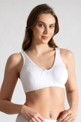 Tutku Kadın 6'lı  Beyaz Yarım Atlet Badi Sütyen