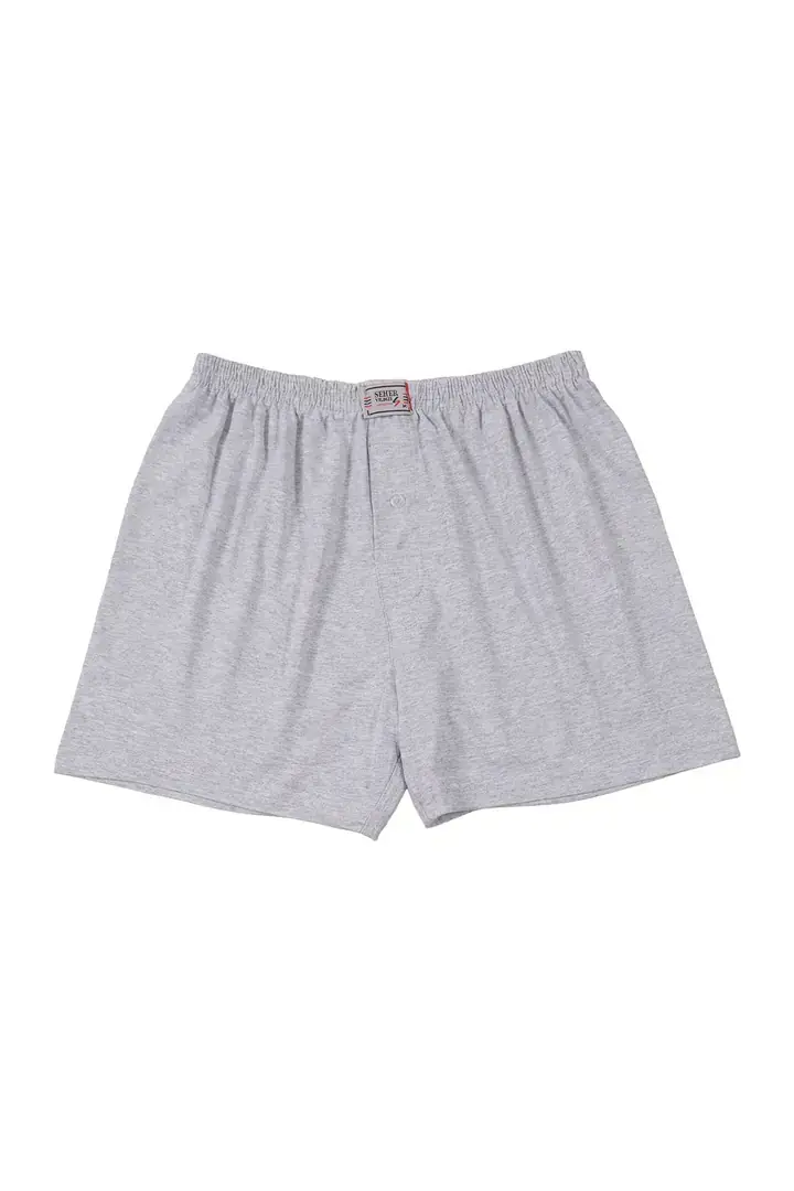 Seher Yıldızı Erkek 5’li Havlu Bel Düz Boxer S - Füme