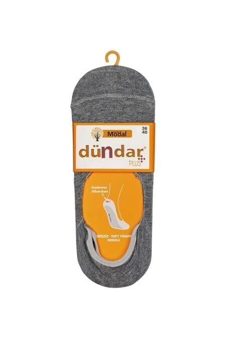 Dündar 12'li Kadın Modal Babet Dikişsiz Çorap siyah