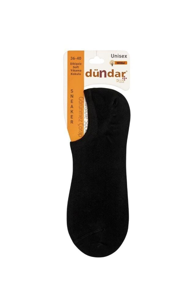 Dündar 12'li Dikişsiz Kadın Modal Sneaker Çorap Gri