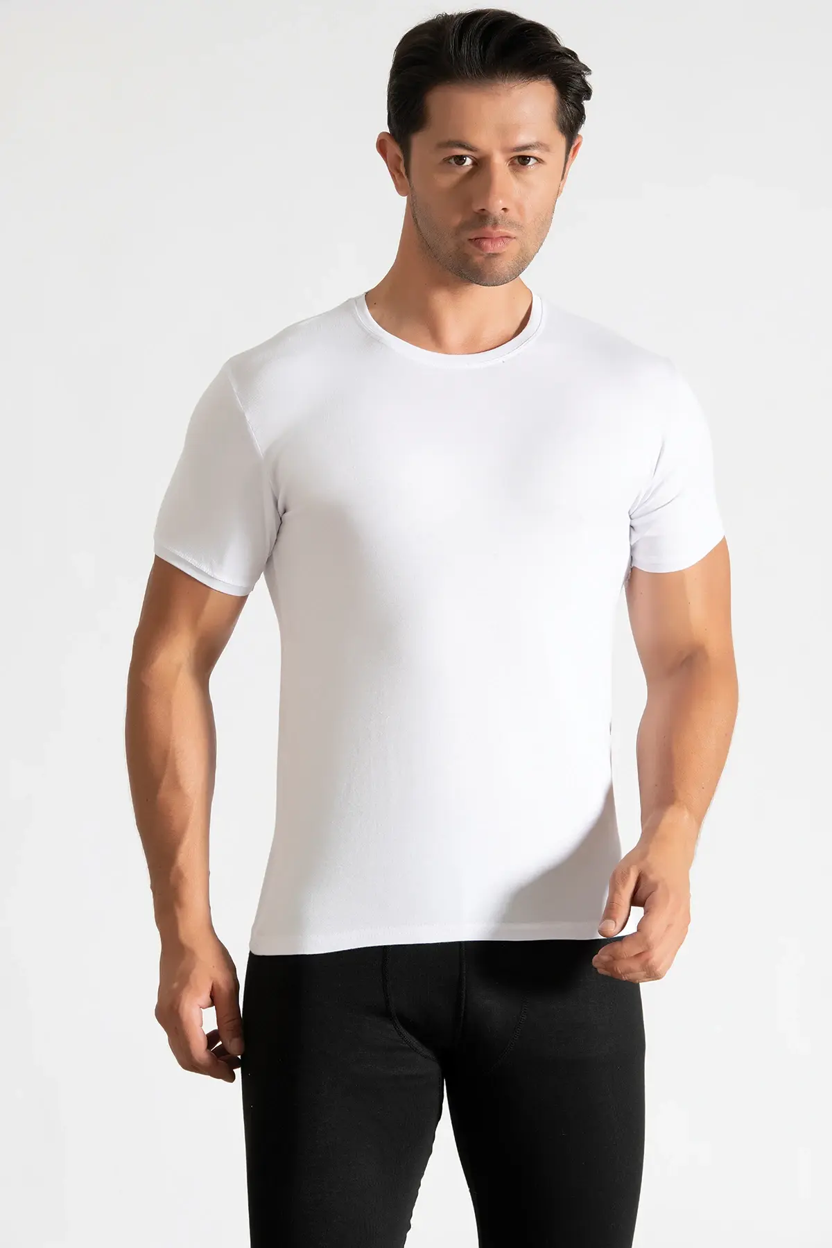 Tutku Erkek 6’lı Paket Sıfır Yaka Beyaz Fanila