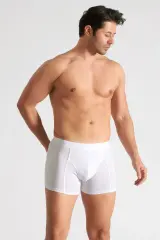 Tutku Erkek 3’lü Paket Beyaz Elastan Likralı Boxer