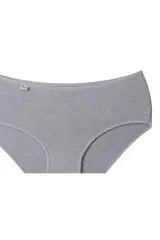 Tutku Kadın 12'li Paket Elastan Bato İnce Lastik Gri