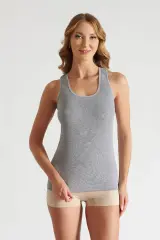 Tutku Kadın 6'lı Paket Ribana Geniş Askılı Renkli Atlet