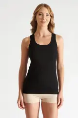 Tutku Kadın 6'lı Paket Ribana Geniş Askılı Renkli Atlet