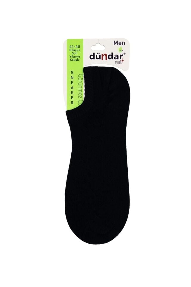 Dündar 12'li Erkek Bambu Sneaker Çorap siyah