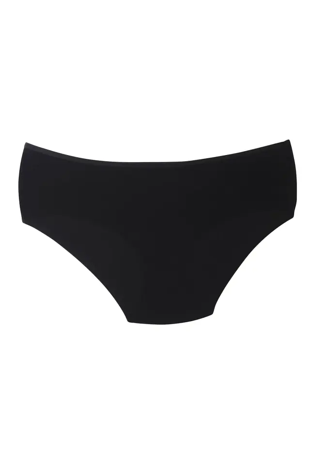 Tutku Kadın 12'li Elastan Bato İnce Lastik Siyah 6/XXL