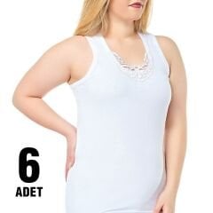 Seher Yıldızı Kadın 6’lı Paket Geniş Askı Hazıryaka Dantelli