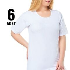 Seher Yıldızı Kadın 6'lı Paket Kollu Kaşkorse Atlet