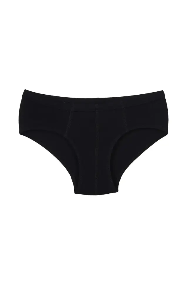 Seher Yıldızı Erkek Çocuk 12'li Paket Slip Külot 5 (8-9 Yaş) - Gri
