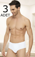 Tutku Elit 3'lü Paket Erkek Penye Kom Slip