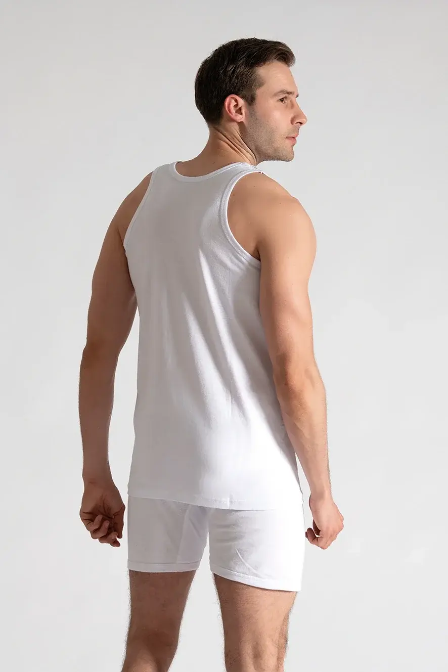 Seher Yıldızı Erkek 3'lü Beyaz Spor Rambo Atlet