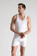 Seher Yıldızı Erkek 3'lü Beyaz Spor Rambo Atlet