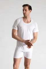 Seher Yıldızı Erkek 6'lı  Bisiklet Yaka Fanila