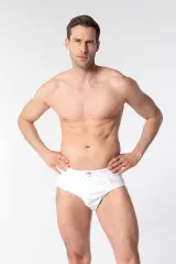 Seher Yıldızı Erkek 12'li Beyaz Paket Slip Külot