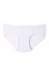 Seher Yıldızı Erkek  12'li Paket Beyaz Kom Slip Külot