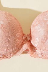 Dantelli Desteksiz Sütyen Pudra