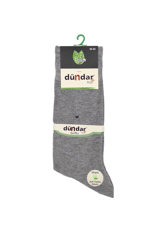 Dündar Erkek 12'li Dikişsiz Yazlık İnce Bambu Çorap Füme