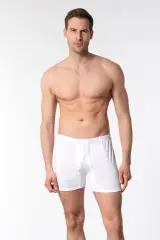 Seher Yıldızı Erkek 12'li Paket Beyaz Arjantin Paçalı