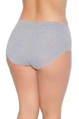 Tutku Kadın 12'li Paket Gri Ribana Bato Kalın Lastik