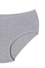 Tutku Kadın 12'li Paket Gri Ribana Bato Kalın Lastik