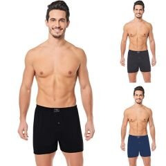 Seher Yıldızı Erkek  5’li Paket Penye Havlu Bel Düz Boxer