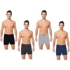 Seher Yıldızı Erkek  5’li Paket Penye Havlu Bel Düz Boxer