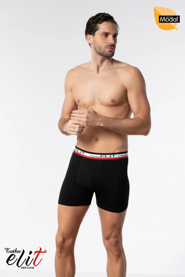 Tutku Elit 3'lü Erkek Modal Elastan Spor Boxer