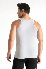 Seher Yıldızı Erkek 6'lı Erkek Penye Gri Atlet