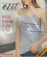 Tutku Elit 3'lü Paket Bayan Modal Elastan İp Askılı Atlet