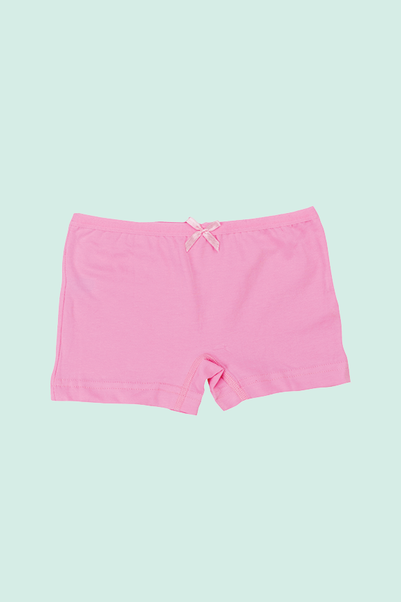 Ceylanoğlu 12'li Paket Kız Düz Renk Pembe Boxer 2