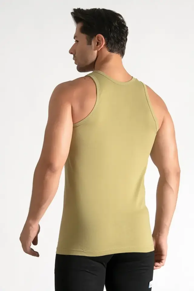 Seher Yıldızı Erkek 6'lı Paket Erkek Penye Yeni Haki Atlet 7/3XL