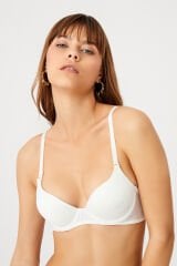 Cansoy Desenli Destekli Ekru Sütyen