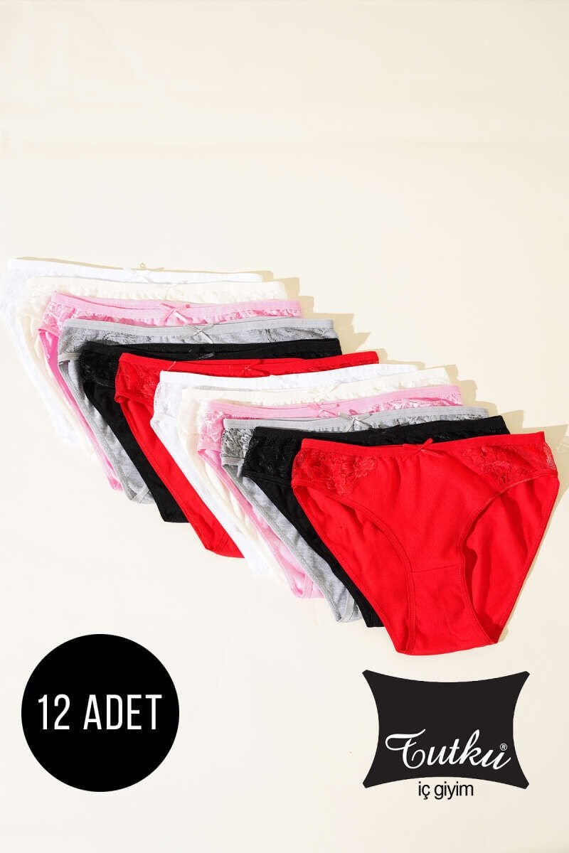 Tutku Kadın 12'li Paket Firuze Bikini