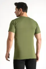 Seher Yıldızı Erkek 6'lı Bisiklet Yaka Haki Fanila