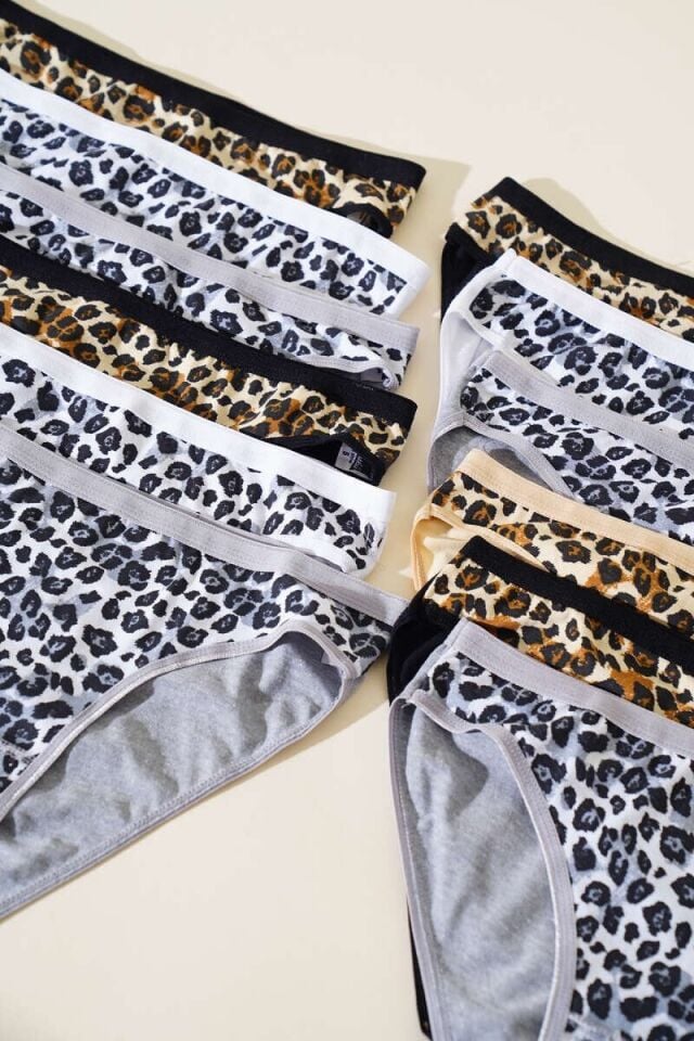 Tutku Kadın 12'li Paket Leopar Bikini 5/XL