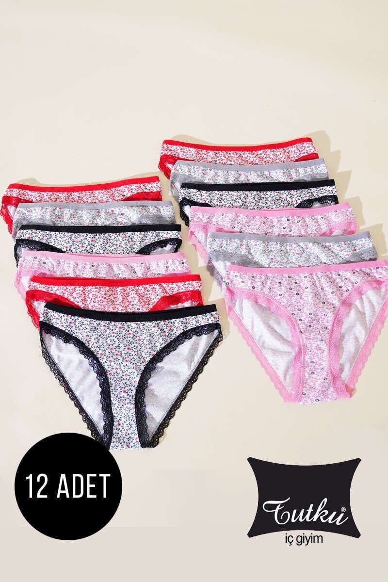 Tutku Kadın 12'li Paket Rita Bikini 5/XL