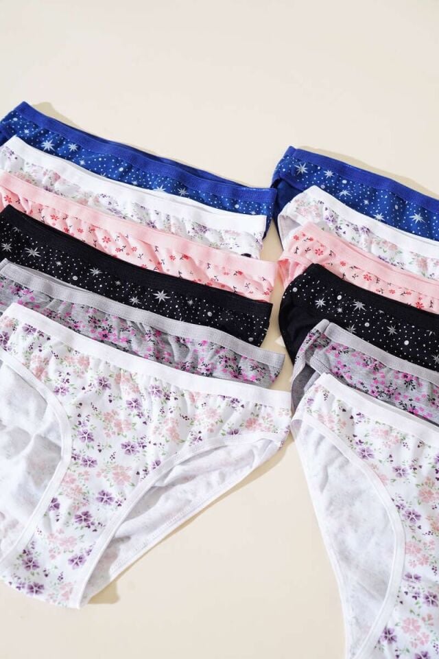 Tutku Kadın 12'li Paket Hilda Bikini 5/XL
