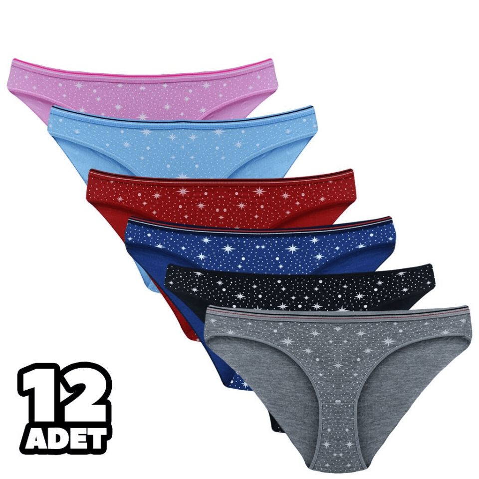 Tutku Kadın 12'li Paket Sandra Bikini 5/XL