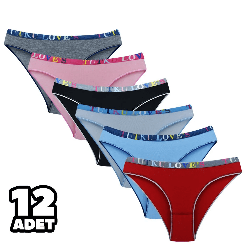 Tutku Kadın 12'li Paket Caroline Bikini 5/XL
