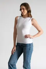 Tutku Elit 3'lü Paket Bayan Modal Elastan Sıfırkol Atlet