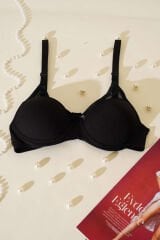 Transparan Dekolte Destekli Sütyen Siyah