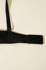 Transparan Dekolte Destekli Sütyen Siyah